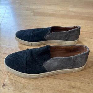 Frye Black and Gray Women's Loafers